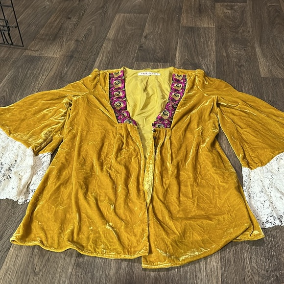 Free People Wanderlust Velvet Short Duster - Picture 3 of 12